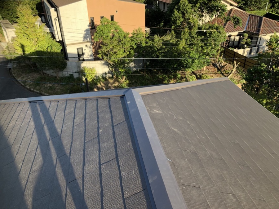 カラーベスト棟下地貫板棟取付