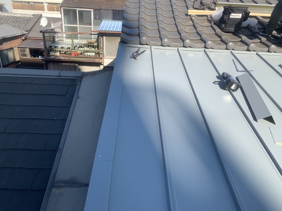 ケラバ水切の取付