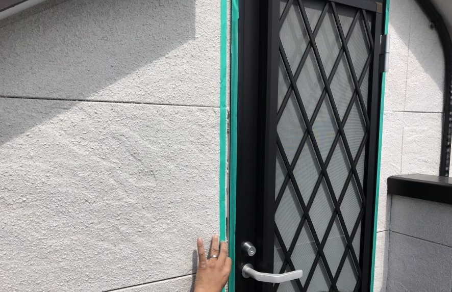 サッシ廻り養生