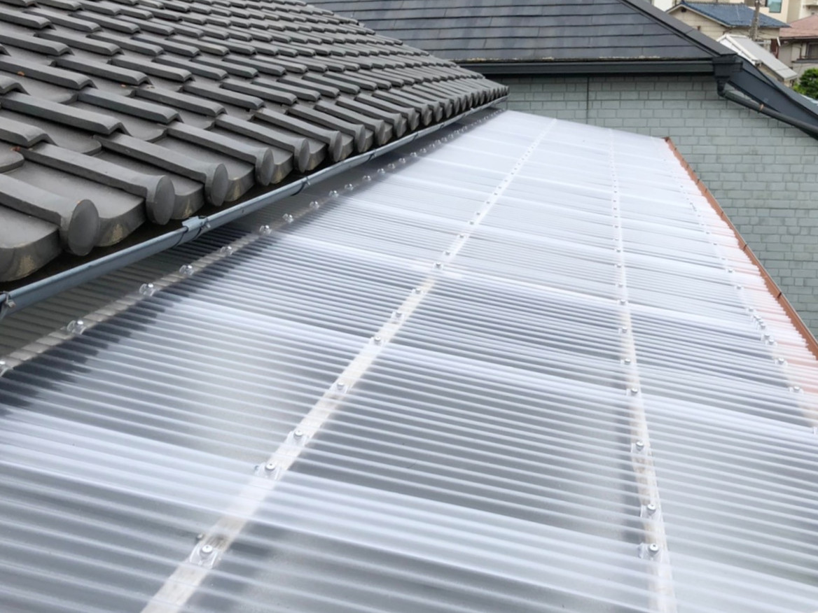 修繕後のテラス屋根