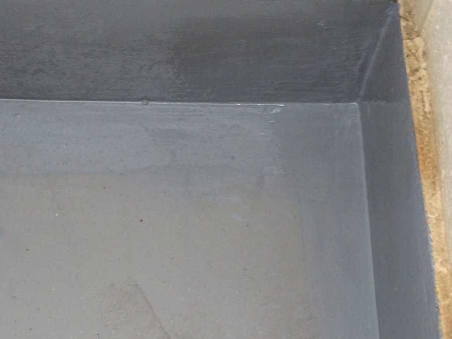 立上りウレタン再塗布完成