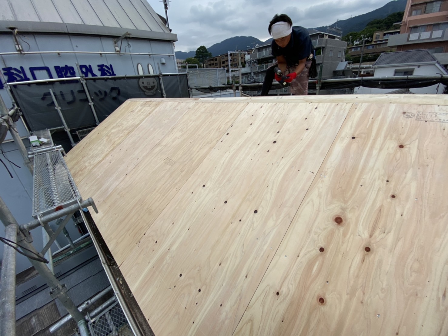 屋根野地板　12mmの作成