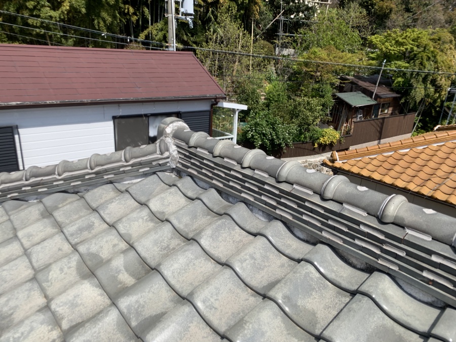 家の雨漏り原因調査　②瓦屋根