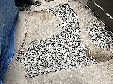 バラス敷き込み