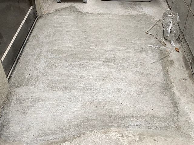 土間補修工事後