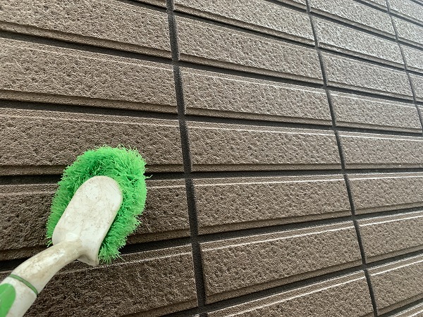 外壁汚れ洗浄後