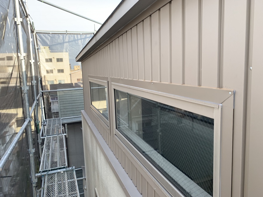 外壁改修工事、外壁カバー工法　完成