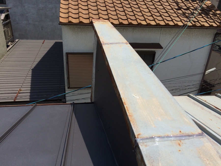 1カ月点検　壁際の点検