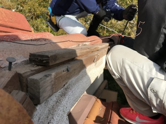 ケラバ下地の胴縁