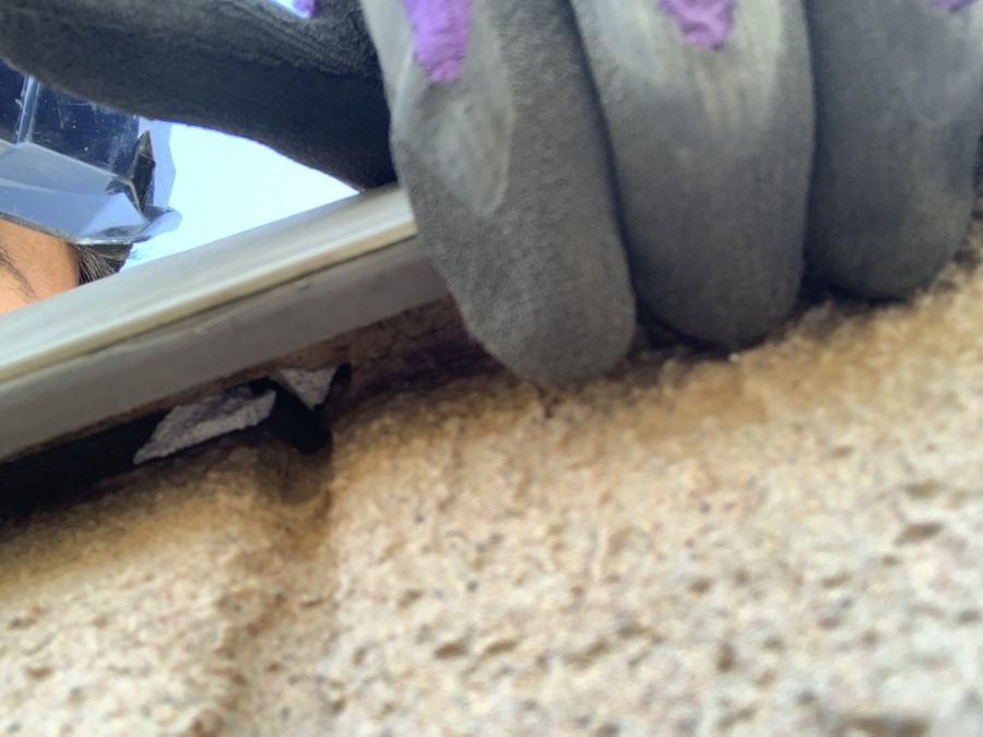 雨漏り調査　屋上笠木周りのおさまり確認