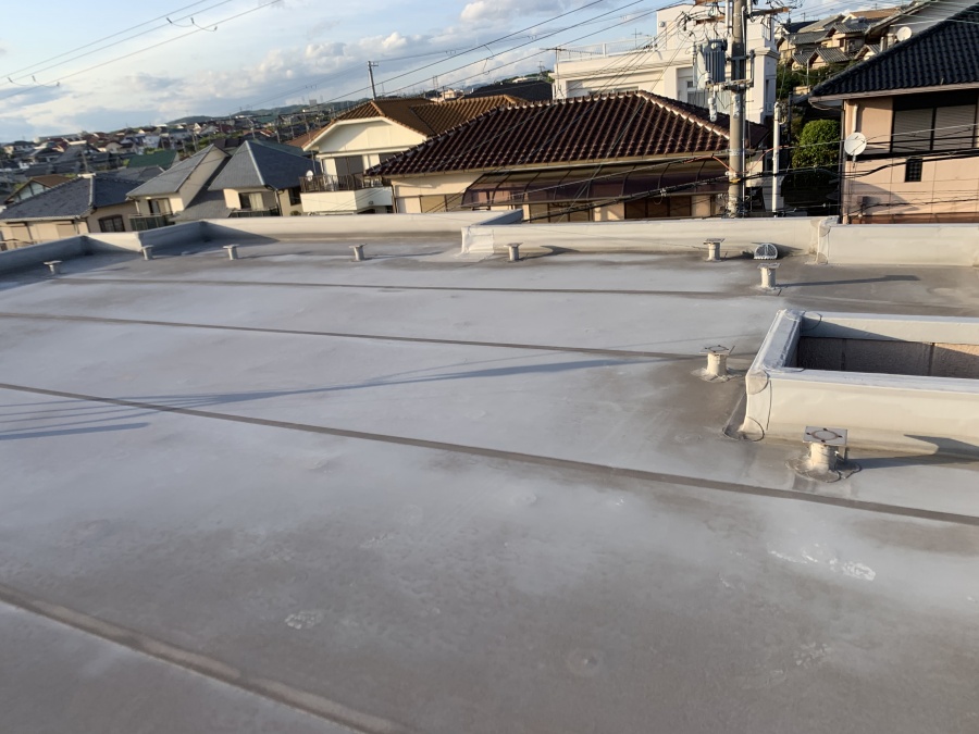 雨漏り調査　陸屋根の様子