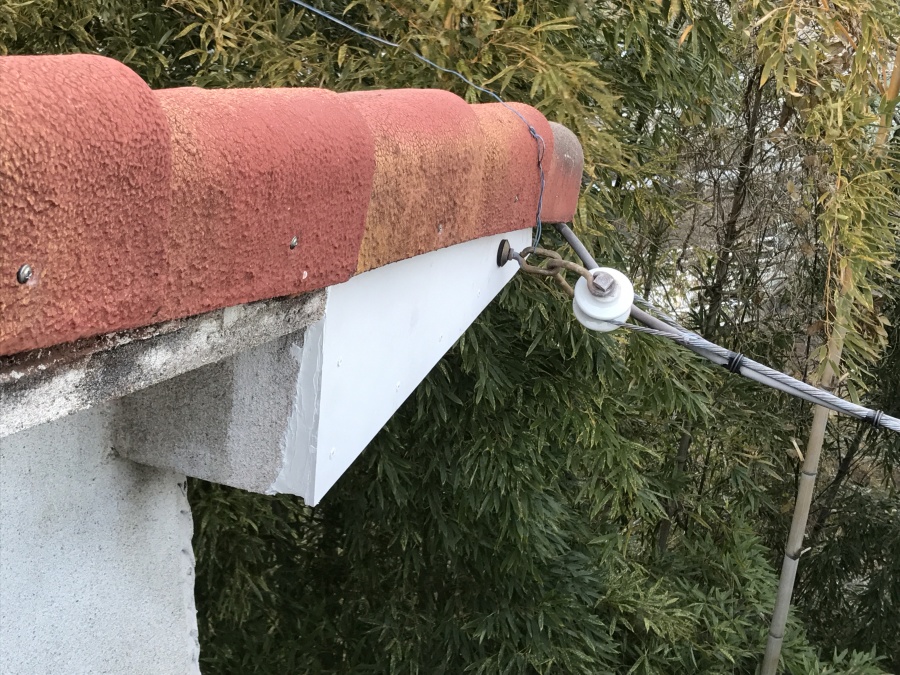 ケラバをケイカル板で復旧