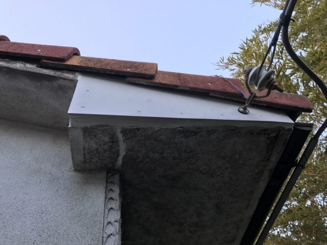 ケラバの補修工事完了