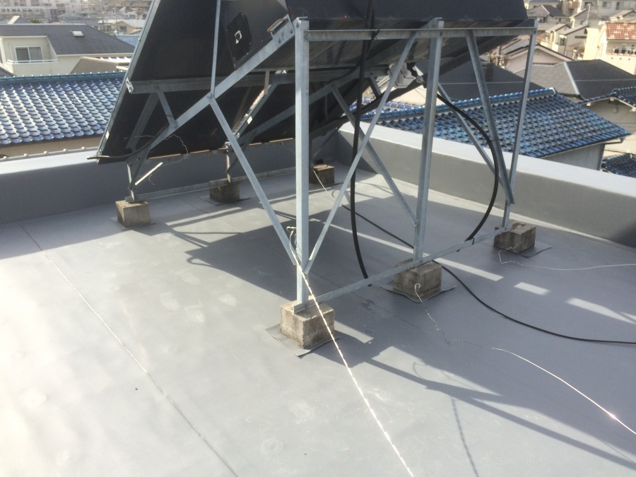 塩ビシート防水完成