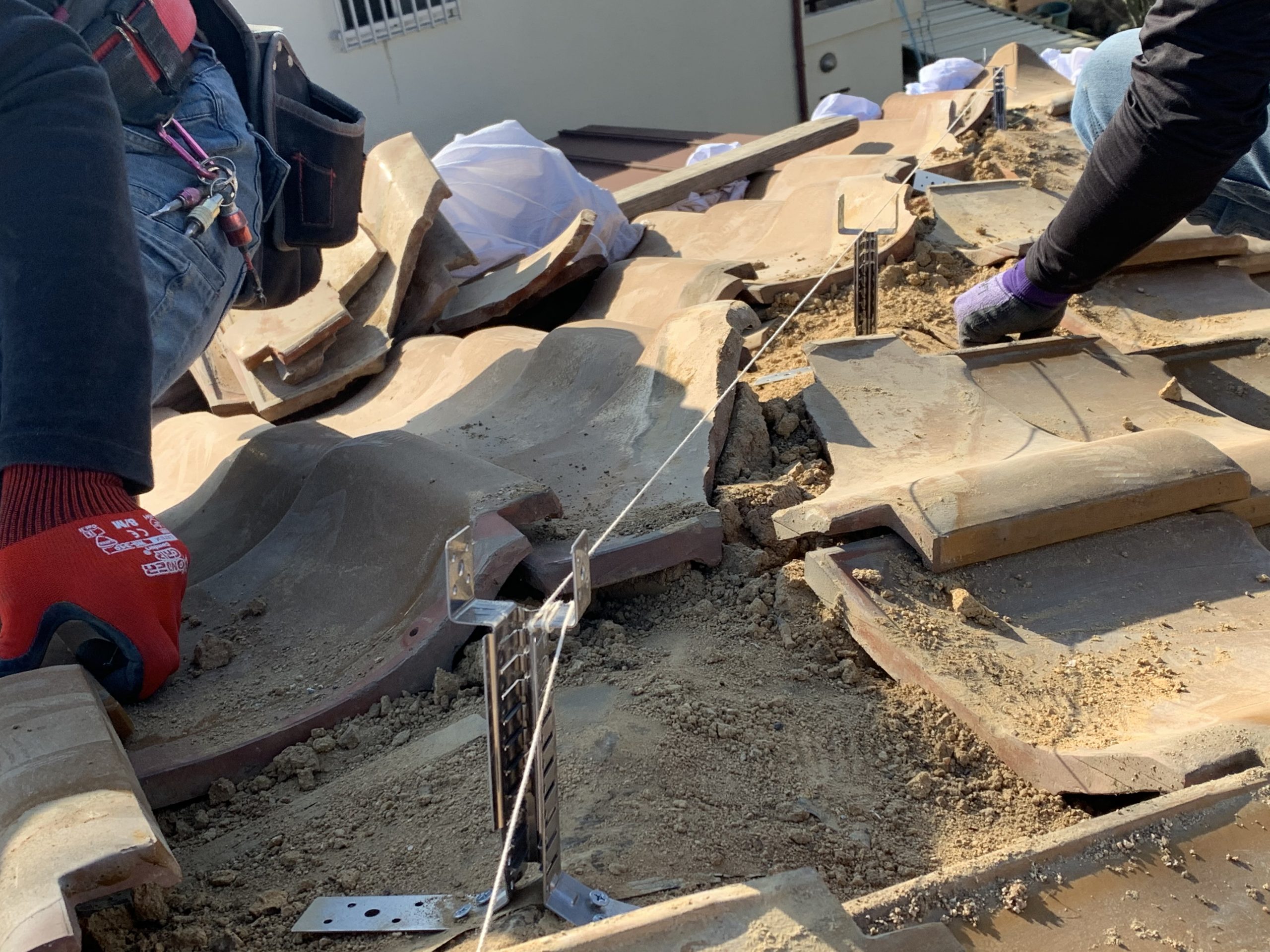 防災棟金物設置