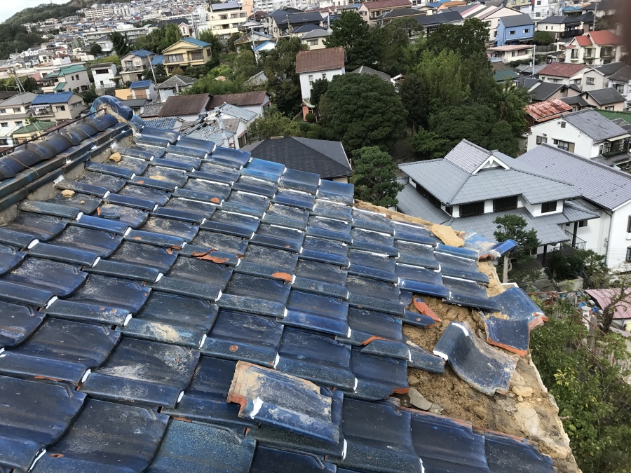 台風21号の凄まじさを物語っています