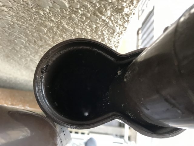 棒でついてゴミを清掃します。