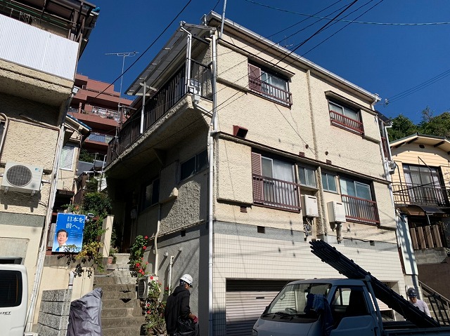 足場解体・撤去