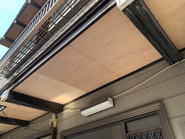 軒天施工完了