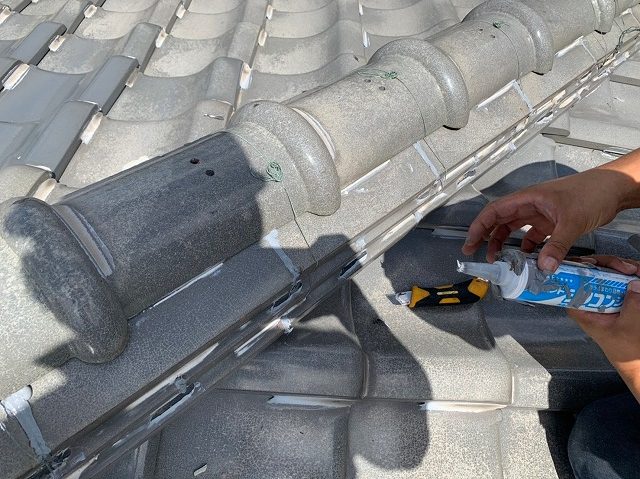 コーキング処理塗布