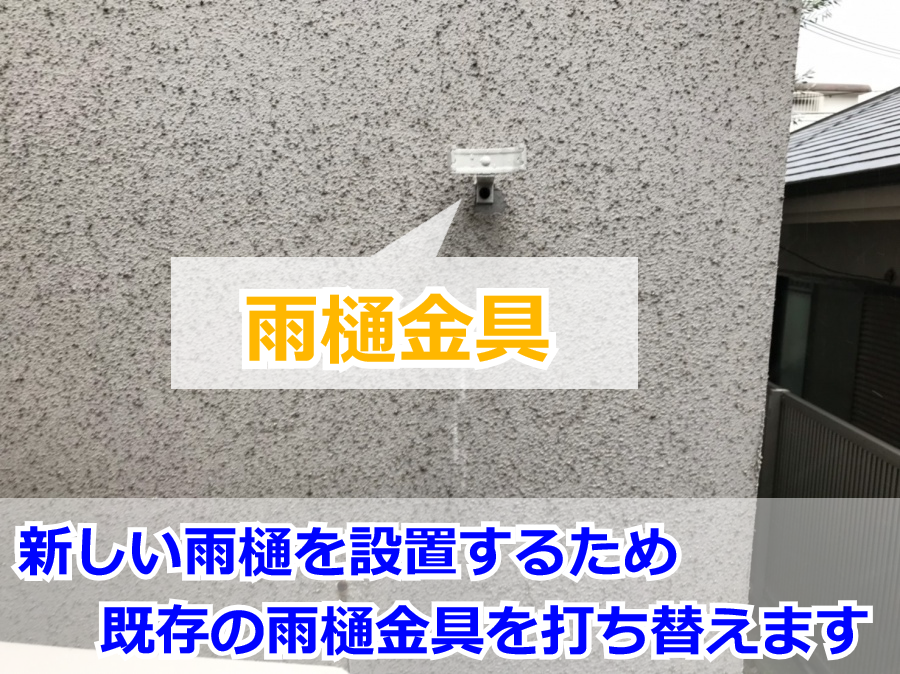 既存の雨樋金具