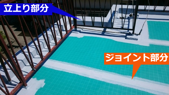 ウレタン防水塗布工程
