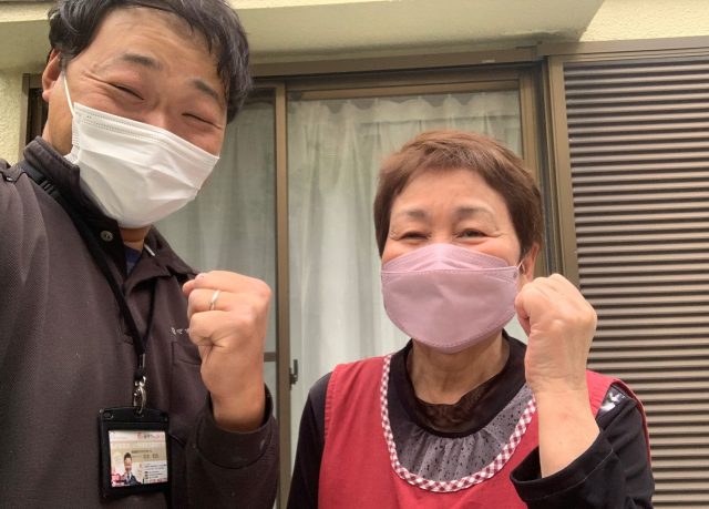 お客様との記念写真