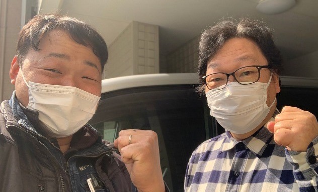 お客様との記念写真
