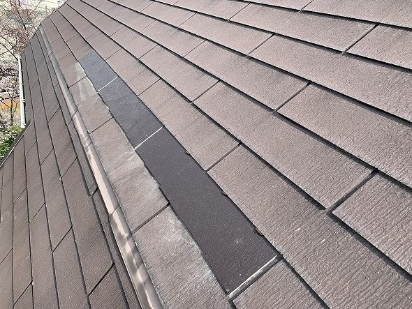 スレート屋根補修後