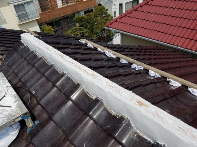 南蛮漆喰の施工