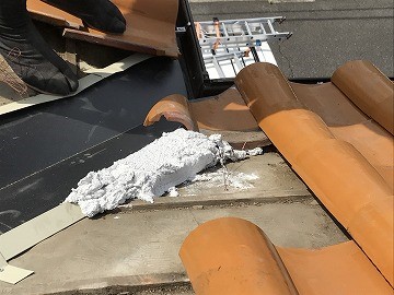 瓦下地なんばん積み