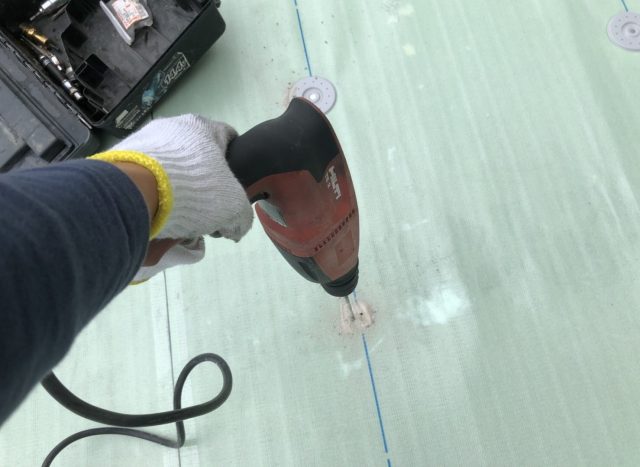 塩ビ鋼板ディスクの設置