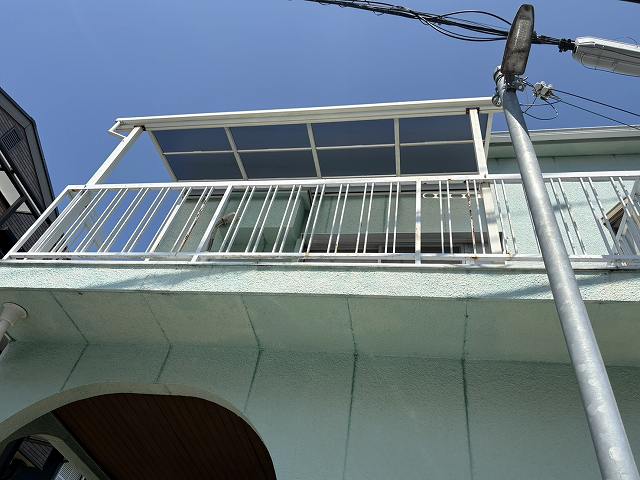 復旧後のベランダ屋根