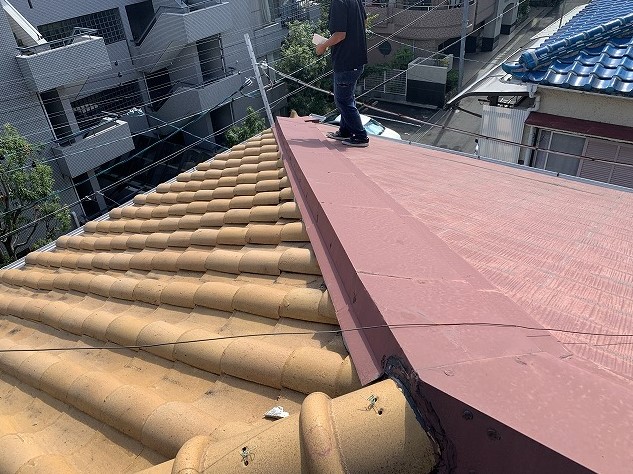 屋根葺き替え前