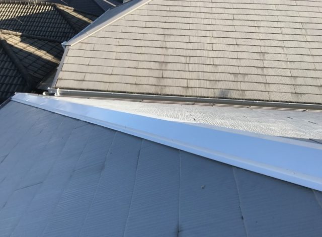 棟板金の取付け完了
