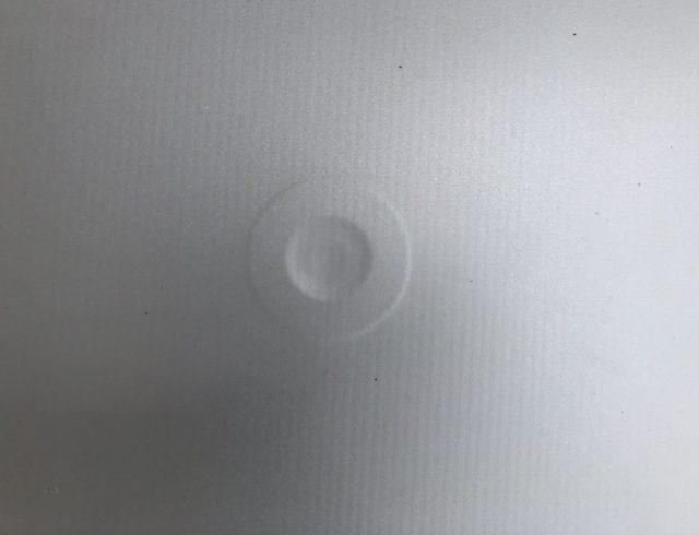 熱融着された様子