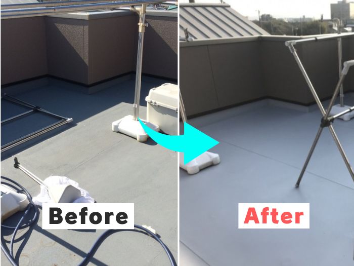 神戸市西区 防水工事 ビフォーアフター