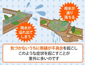 雨樋詰まりについて