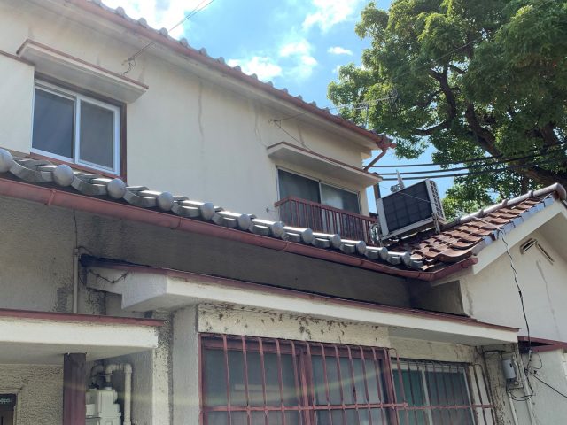 雨漏りが発生した2階建てお住まい