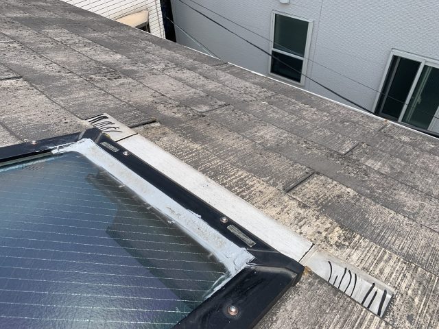 雨漏り修理前の天窓