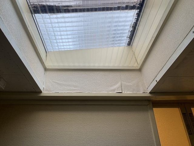 雨漏り調査時の天窓