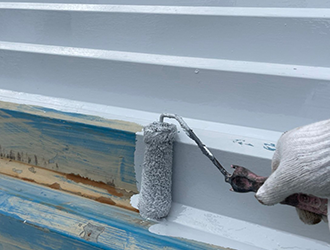 下塗り作業写真