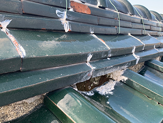 瓦屋根の現状写真