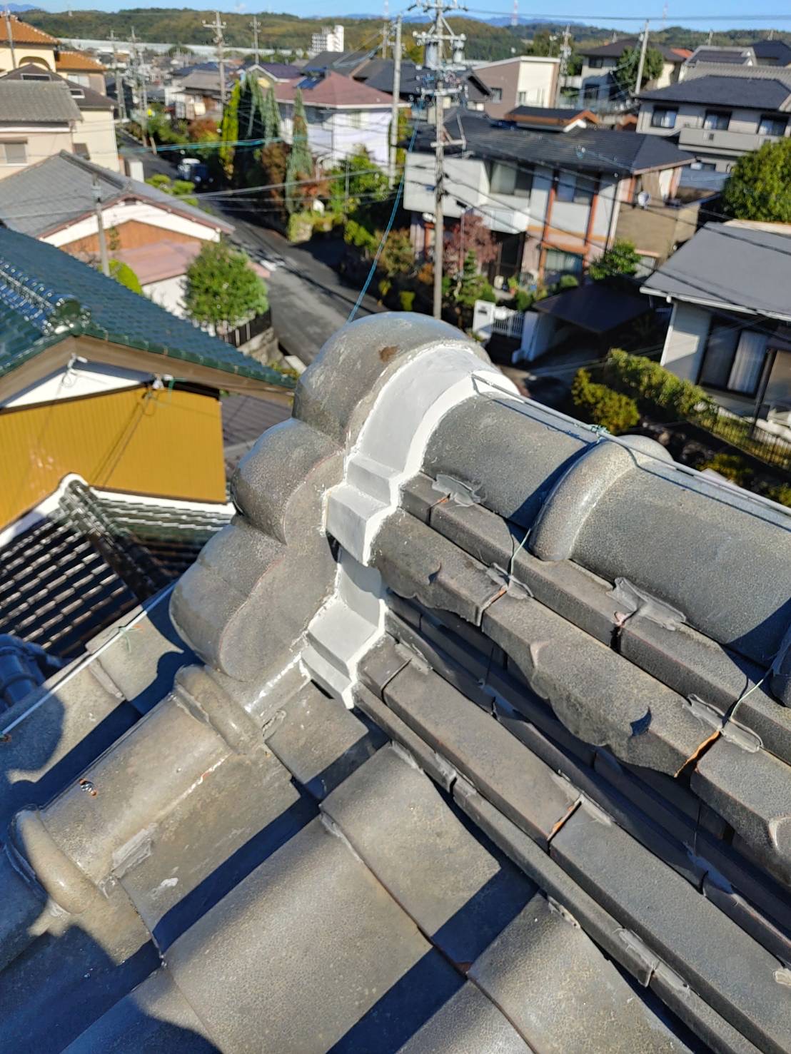 施工後の白い漆喰