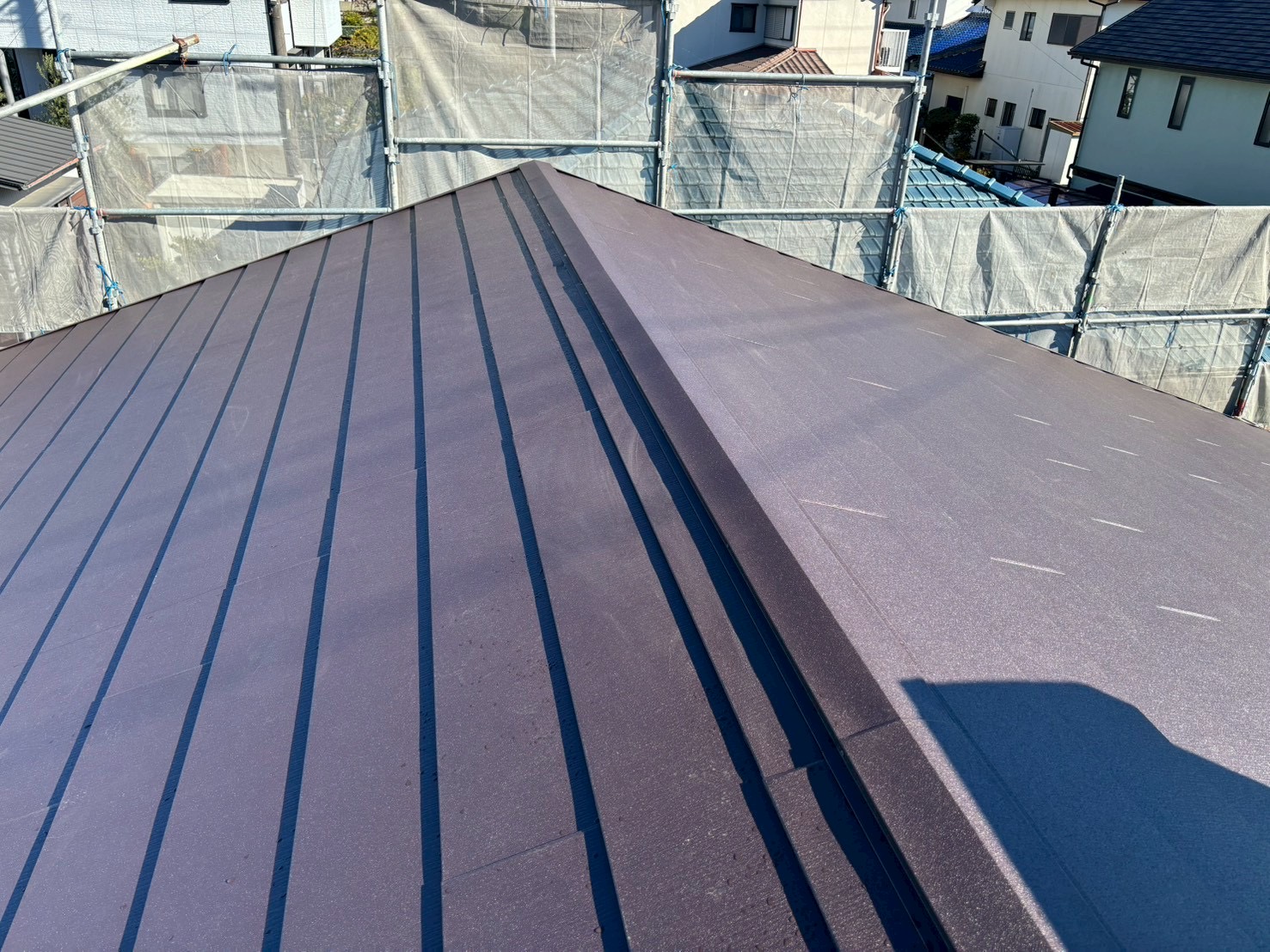 春日井市カラーベストカバー工法