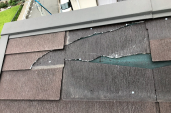 スレート屋根割れズレの屋根診断