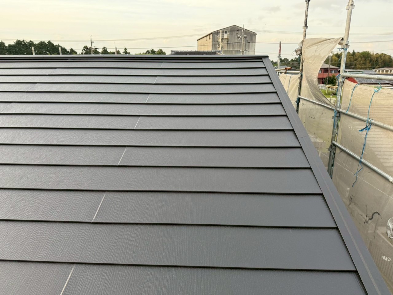 春日井市セキスイハイム屋根葺き替え
