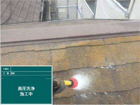 高圧洗浄施工