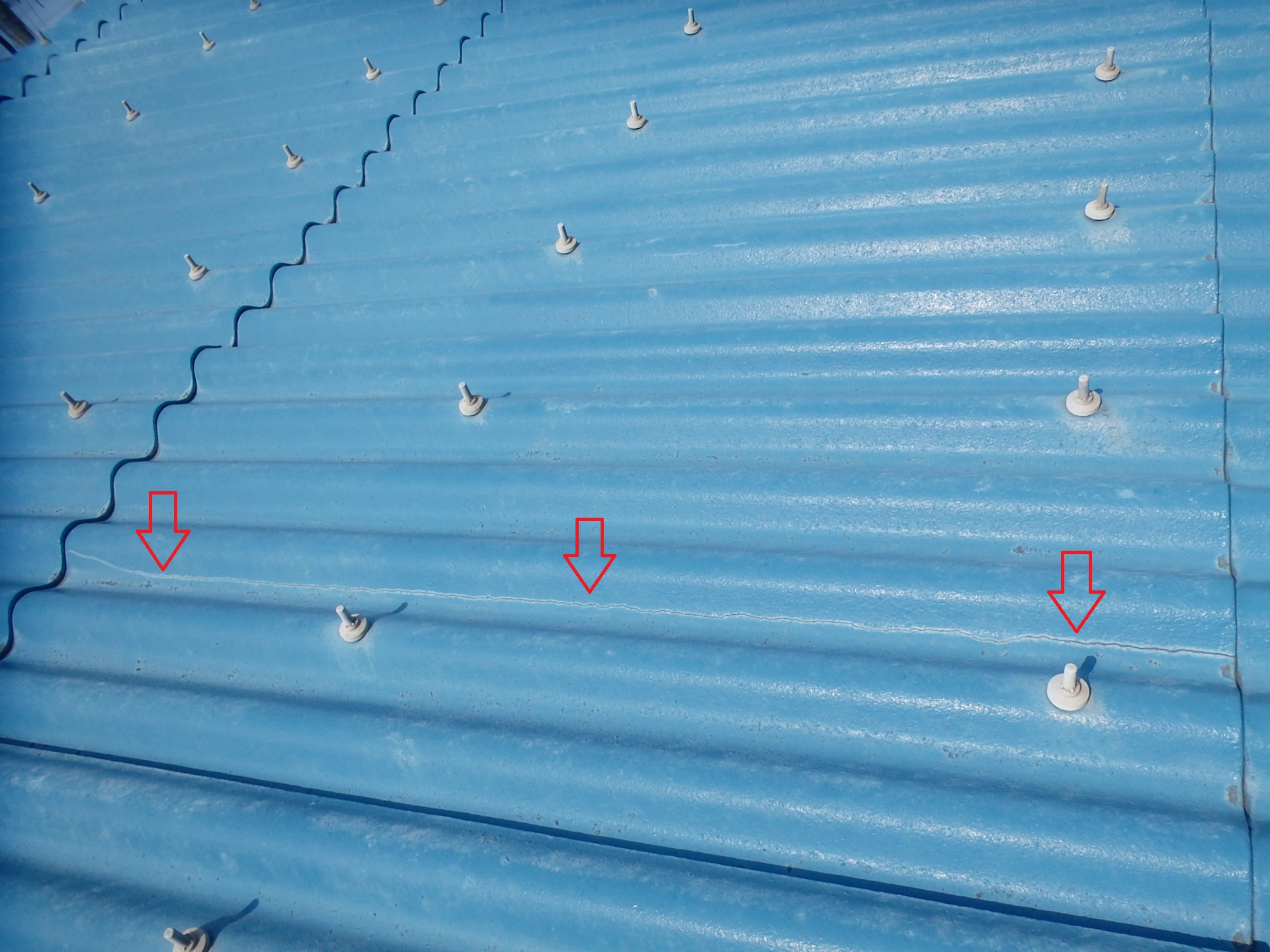 コーキングによる補修写真