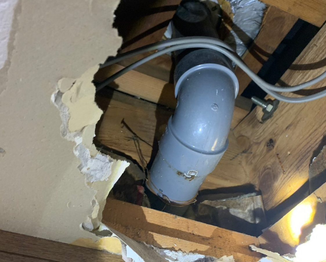 排水管エルボ部分